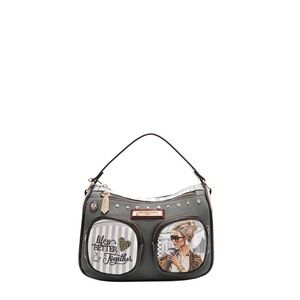 Nicole Lee Gray Graphic Shoulder Bag